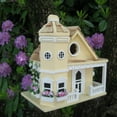 thumbnail image 2 of Home Bazaar Flower Pot Cottage Birdhouse - Yellow, 2 of 2