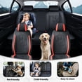 thumbnail image 2 of Fit for JEEP CHEROKEE 2014-2026, Red Edge Car Seat Covers, Waterproof PU Leather 5 Seats Full Set Non-slip Suitable for All Seasons, Airbag-Compatible, 2 of 9