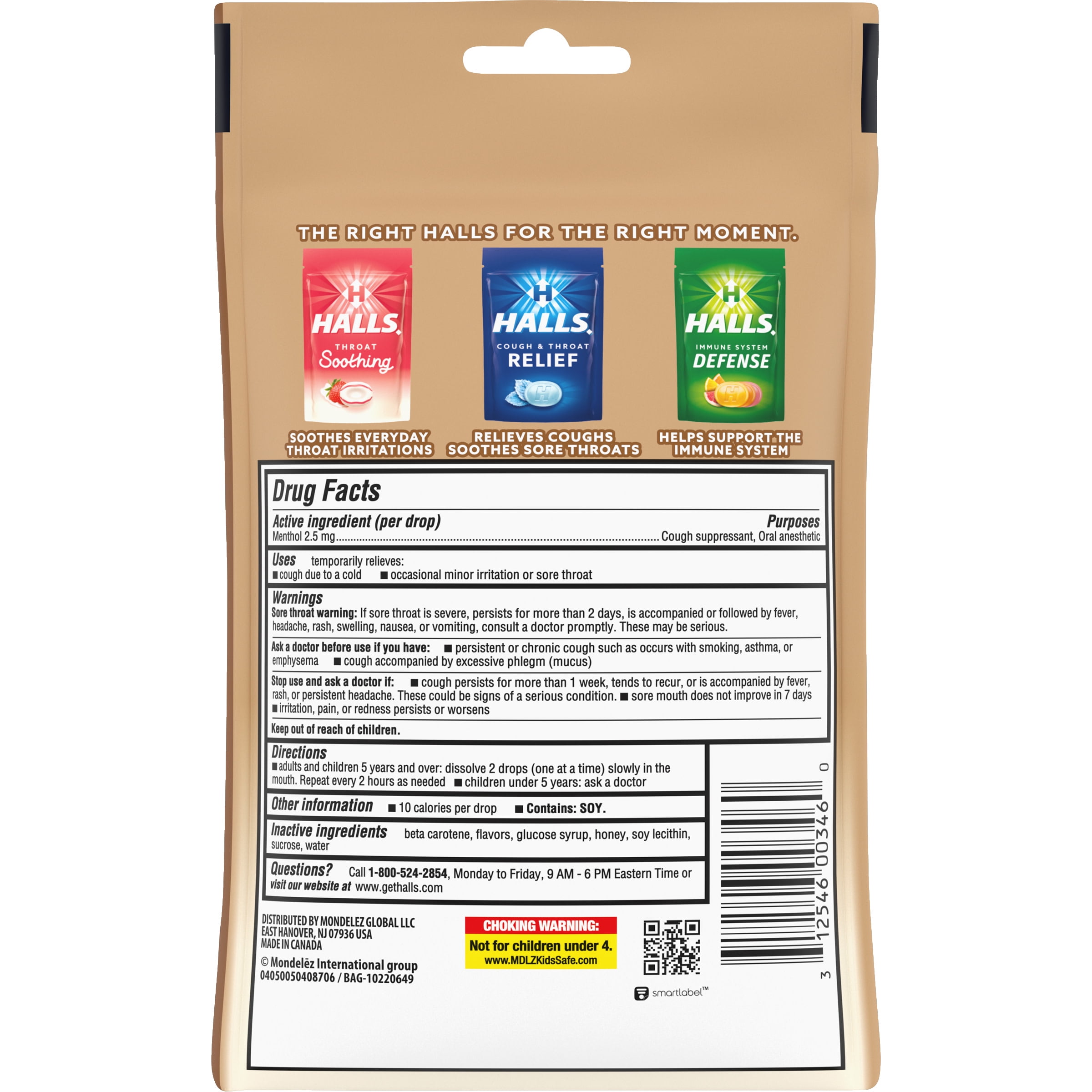 Buy HALLS Soothe Honey Vanilla Cough Drops, 30 Drops Online at Lowest