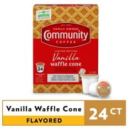 Community Coffee Vanilla Waffle Cone Flavored Keurig Coffee Pods, 24 Ct