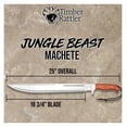 thumbnail image 2 of Beast Machete | 18 3/4" Stainless Steel Blade | Secure Wooden Handle | Stainless Steel Guard | Durable Nylon Sheath Included | 25" Overall Length, 2 of 7