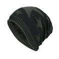 thumbnail image 2 of PMVFHDE Men Warm Lined Knit Head Cover Winter Headwear for Cold Weather Soft Stretchable Comfort Fit Black, 2 of 2
