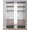 Red, variant on Brown Geometric Sheer Curtains 84 Inch Length 2 Panels Set for Living Room/Bedroom, Stripes Boho Spring Flowers Pastoral Country Kitchen Curtains Grommet Curtains Window Treatments 52"x84"x2