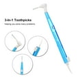 thumbnail image 3 of 35pcs Toothpicks 3-In-1 Interdental Brushes Tooth Flossing Head Oral, 3 of 7