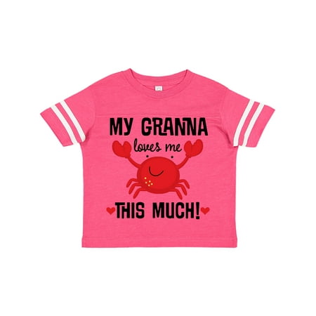 

Inktastic Granna Loves Me Crab Outfit Gift Toddler Boy or Toddler Girl T-Shirt