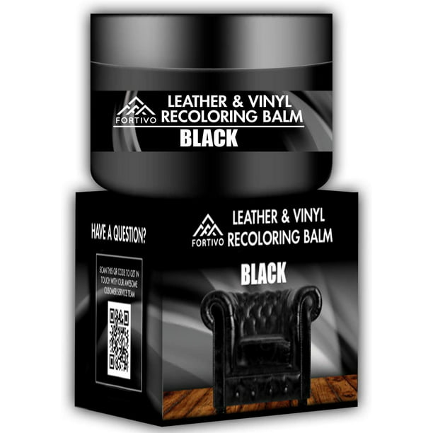 Black Leather Recoloring Balm, Leather Sofa Dye Kit Black