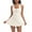 Beige, variant on Sentmoon Active Dress Plus Size Sleeveless Breathable Birthday Dress Solid Color Loose Built in Safety Shorts Crew Neck Flowy Dress Summer Fashion for Boating S