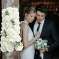 thumbnail image 4 of Wedding Arch Flowers Row silk flower rose Flower Arrangements Decor for Reception Wedding Ceremony and flower panel Backdrop ,, 4 of 8