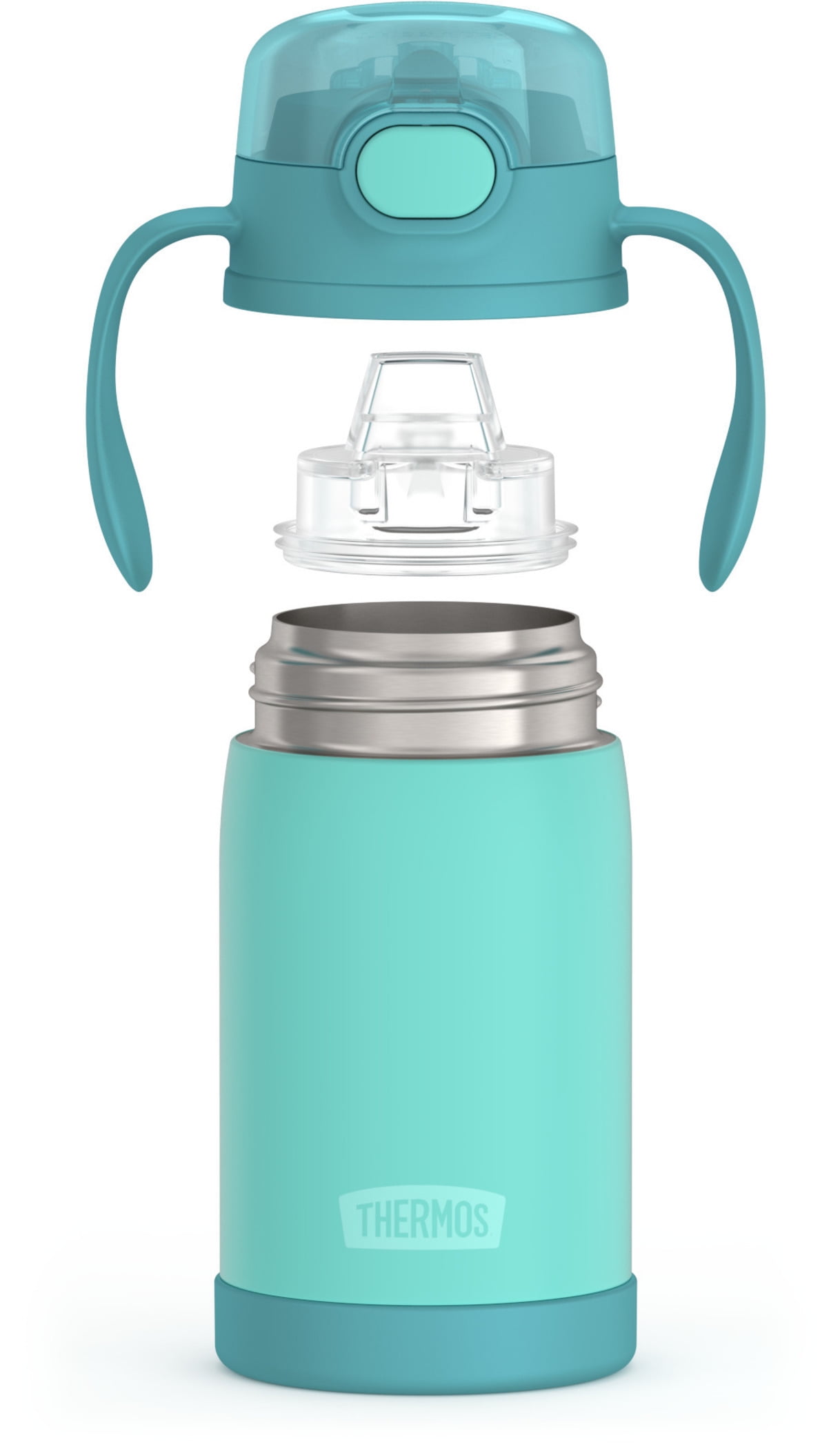 Thermos Baby Vacuum Insulated Stainless Steel 10 Oz Straw Bottle, Pink, 10 Oz Bottle, Pink