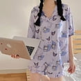 thumbnail image 2 of Traje de pijama de manga corta Sanrio Kuromi Hellokitty, ropa de exterior Kawaii de Anime, traje de ropa para el hogar, regalo de cumpleaños, Verano, 2 of 4