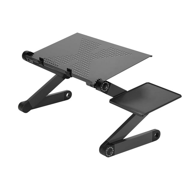 Bureau Portable en Aluminium pour Ordinateur Portable, Bureau Ergonomique pour Ordinateur, Plateau de Bureau Réglable pour Télé, Lit, Plateau de Travail, Support de Table pour PC, Support de Bureau pour Cahier