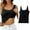 Black, variant on SHITINN Shelf Bra Camisoles Adjustable Spaghetti Strap Tank Tops Basic Layer 1975 Crop Top 2xl Top for Women Baggy Top Baseball Tops for Women 4x Women Top Cropped Exercise Top Womens Running Shirts