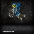 thumbnail image 3 of Glowneon Tooth Fairy Neon Sign, Tooth Fairy Led Sign, Handmade Tooth Fairy Sign, Tooth Dentist Sign, 3 of 4