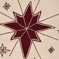 thumbnail image 3 of Ashton & Willow Creme White Seasonal Decor North Star Felt Appliqued Star Round Tablemat Set of 6, 3 of 3