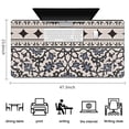 thumbnail image 5 of Long Mouse Pads for Desk,Blue Geometric Flower Diamond Pattern Desk Mats on Top Of Desks, Desk Mouse Pad Extra Large with 3mm Non-Slip Base and Stitched Edge for Gaming,Office,Work,Home 47.3"x23.6", 5 of 6