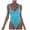 Light Blue, variant on Bride Swimsuits Womens Bathing Suits One Piece High Cut Bridal Monokini Swimwear Bridesmaid Team Backless Bikinis Beachwear