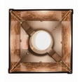 thumbnail image 4 of Meyda 154717 7.5 in. Square Bear At Dawn Mini Pendant, Timeless Bronze & Amber Mica, 4 of 7