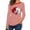 Red, variant on Womens Tops Casual Long Sleeve Crewneck T Shirt Colorful Stripes Print For Comfort Fashion Clothes