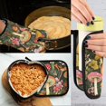 thumbnail image 5 of Yayeee Oven Mitts and Pot Holder Set of 2 Heat Resistant Kitchen Gloves Baking Hot Pad, Colorful Mushroom, 5 of 5