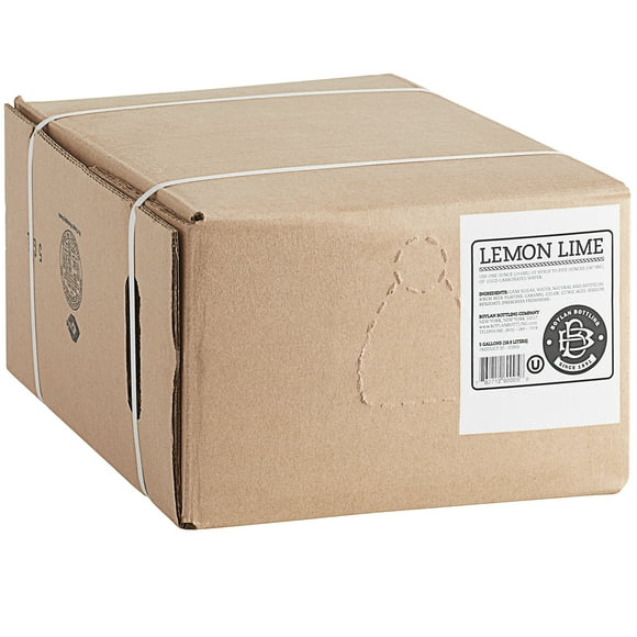 Boylan Bottling Co. 5 Gallon Bag in Box Lemon Lime Beverage / Soda Syrup