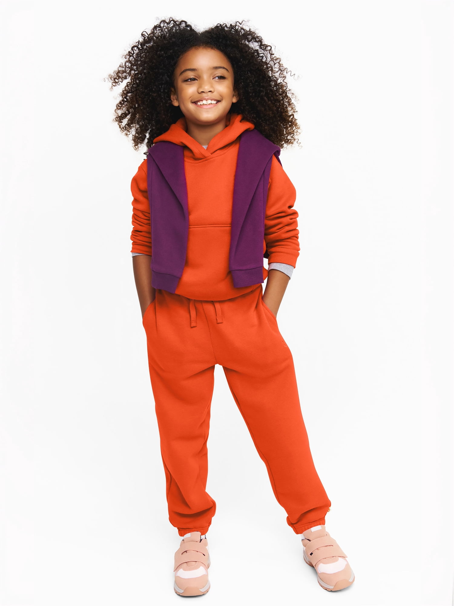 Color Mix by Garanimals Kids Fleece Sweatpants, Sizes 6–16