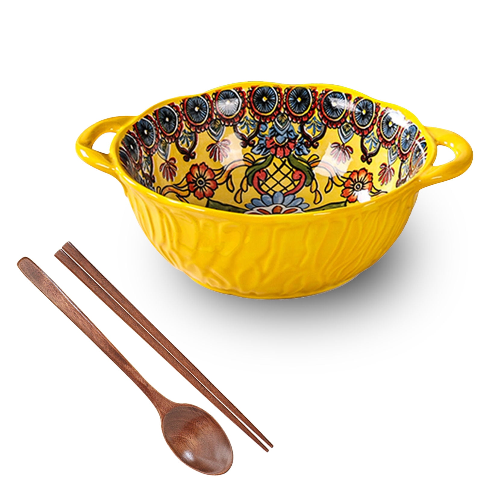 Qeeadeea Ramen Bowl With Chopsticks And Ramen Spoons, Ramen Bowl Set