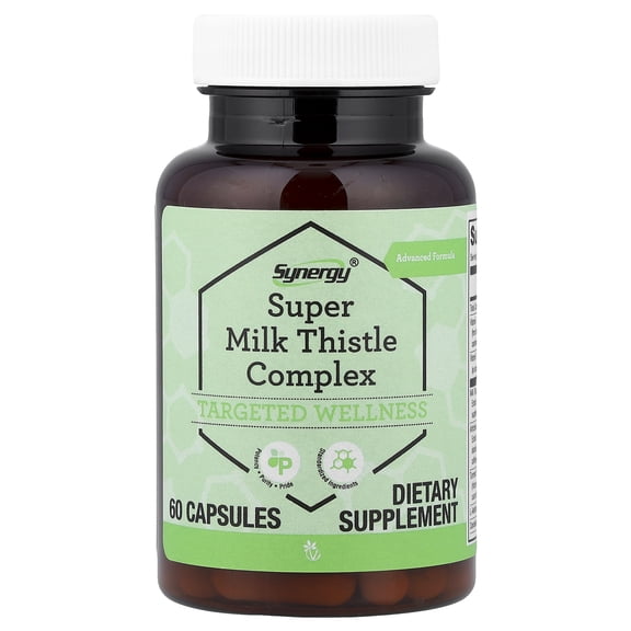 Vitacost Synergy®, Super Milk Thistle Complex, 60 Capsules