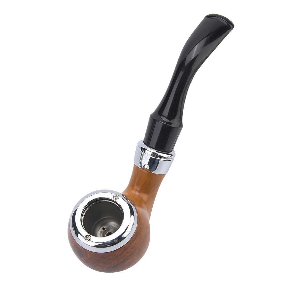 Pipa para fumar marihuana, pipa de resina con vetas de madera imitando