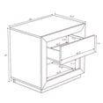 thumbnail image 3 of Soren Contemporary 26" Nightstand in Whitewashed Oak (1-Drawer), 3 of 8