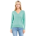 thumbnail image 5 of MixMatchy Women's Soft Basic Long Sleeve Button Down Classic V-Neck Knit Cardigan Sweater, 5 of 7