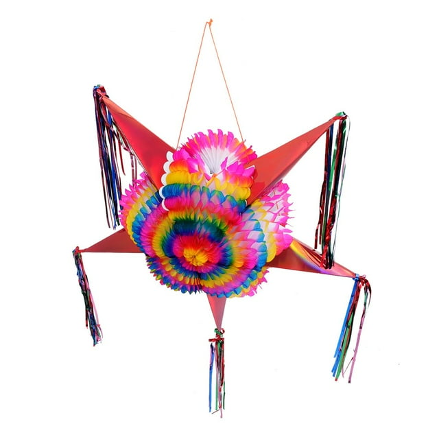 EIMELI HOMEMAXS Funny Multi Paper Pinata for Decoration 3D Star Shaped Perfect Party Ornament