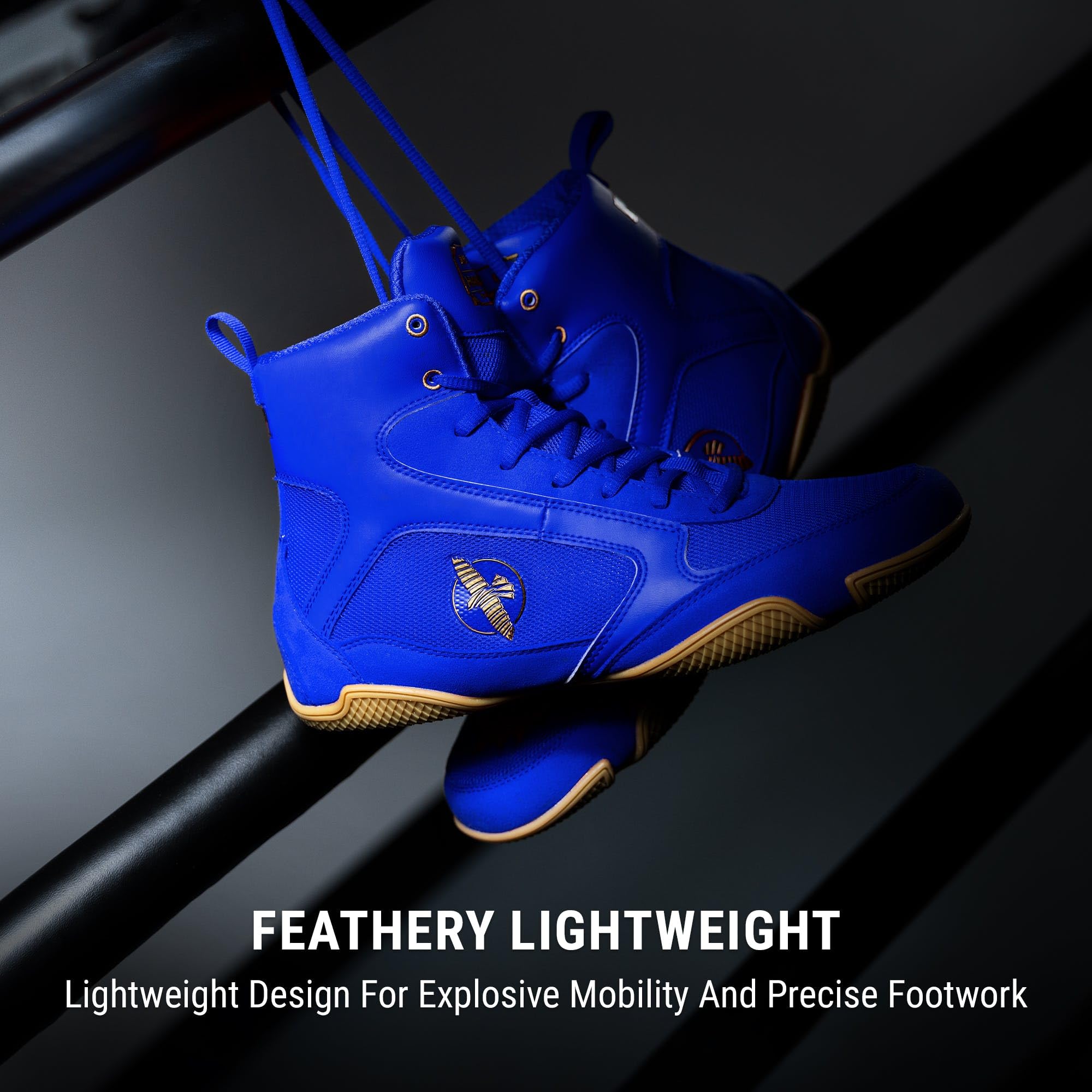 Hayabusa Boxing Shoes Blue Size 6 US Mens Lightweight Training Grip Athletic Gym Hayabusa Boxing Shoes | Best Boxing Boots main image 2