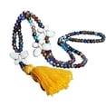 thumbnail image 2 of AYYUFE Boho Women Colorful Beads Butterfly Stone Tassel Pendant Sweater Chain Necklace, 2 of 8