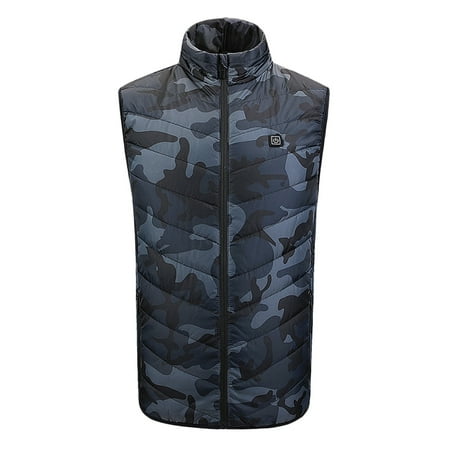 

Heiheiup Unisex Outdoor Warm Clothing Heated For Riding Skiing Fishing USB Charging Heated Vests Bicycle Bibs for Men