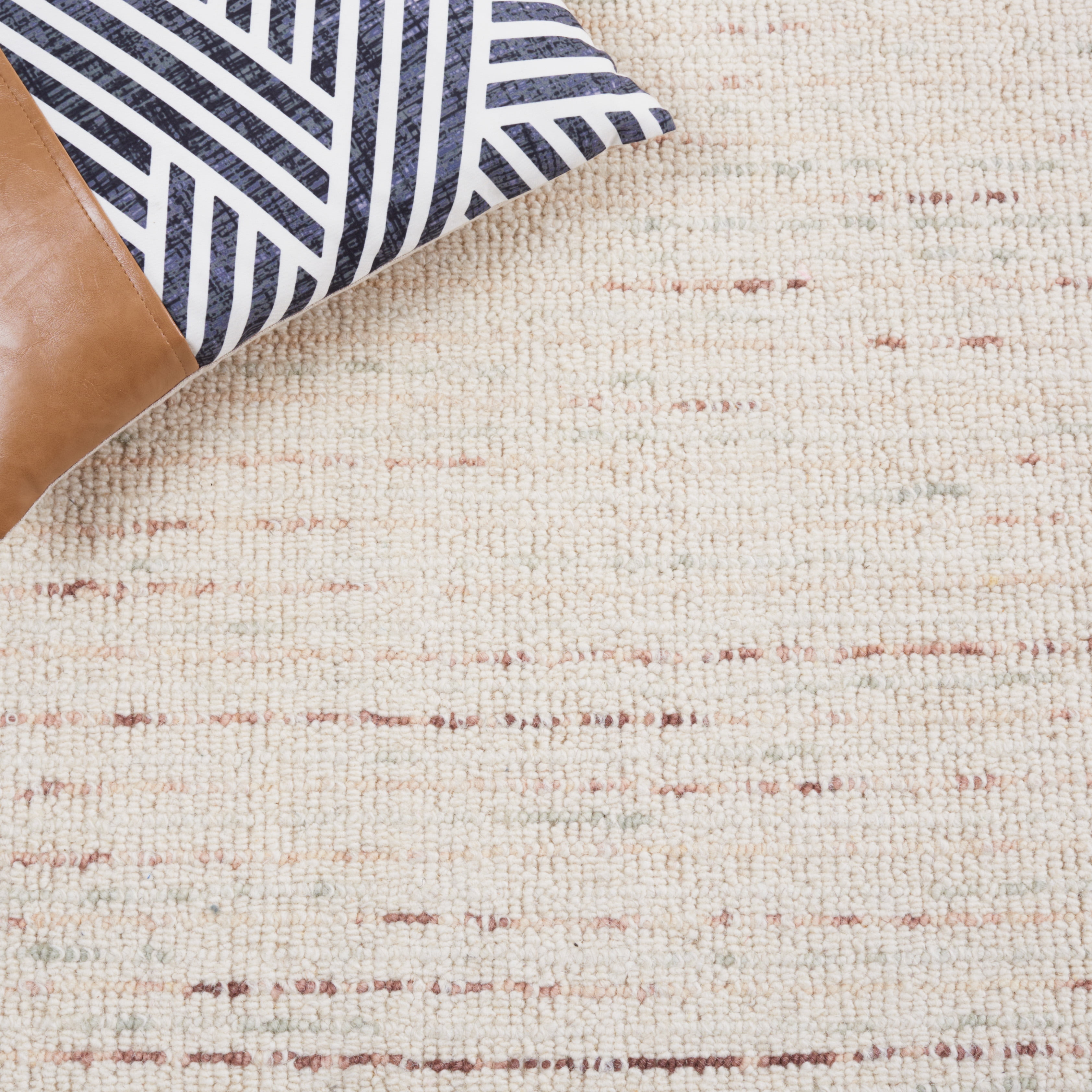 Safavieh Abstract Delia Distressed Wool Runner Rug, Ivory/Brown, 2'3" x 8'