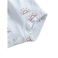 thumbnail image 5 of Qiylii Baby 2-piece Outfit Set, Short Sleeve Sun Print Tops+Shorts, 5 of 7