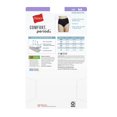 thumbnail image 4 of Hanes Womens Fresh and Dry Leak Protection Liner Brief 3-Pack, 10, Assorted, 4 of 5
