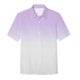 thumbnail image 2 of Boys Dress Shirts Purple Last Day Of School Shirt Short Sleeve Top Gradient Shirt Cute Graduation Gifts for Him Cute Baby Boy Clothes 9-10 Years, 2 of 5