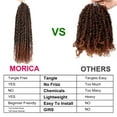 thumbnail image 5 of MORICA Passion Twist Hair 8 Packs 22 Inch Passion Twist Crochet Hair For Women, Crochet Pretwisted Curly Hair Passion Twists Synthetic Braiding Hair Extensions (22 Inch 8 Packs, T350), 5 of 5