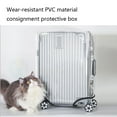 thumbnail image 5 of Dust-proof See Through Luggage Cover Protector Bag PVC Full Clear Suitcase Cover Protectors Waterproof Transparent 28 in, 5 of 5