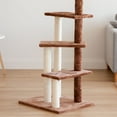 thumbnail image 3 of IRIS Four Tier Plush Cat Tree, Brown/Beige, 3 of 4