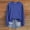 Blue, variant on Hauaitttt Sweatshirt for Women Tops Casual Raglan Long Sleeve Crew Neck Pullover Sweatshirt Casual Solid Color Tops Baggy Top Light Workout Set Hoodies Women Petite Hoodie Shirt Women Hoodies Trendy