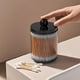 thumbnail image 3 of Juego de 2 dispensres Qtip de plástico negro para baño y organización de almacenamiento para bolas de algodón, hisopo, rondas de algodón, púas de hilo dental, pinzas para el cabello, 3 of 3