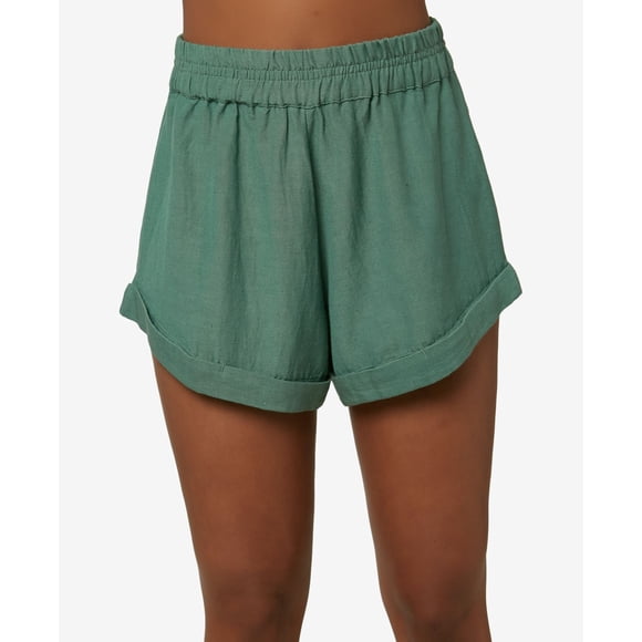 O’Neill Juniors’ Alden Solid Shorts, Green, X-Small
