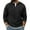 Black（mens shirts）, variant on GuangCheng George Mens Waffle Knit Thermal Tops,Long Sleeve,Casual,Classic Fit,Warm,Soft,Daily Wear Henley Shirts,Coffee,Size XL