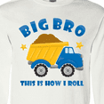 thumbnail image 4 of Inktastic Dump Truck Big Bro Long Sleeve T-Shirt, 4 of 5