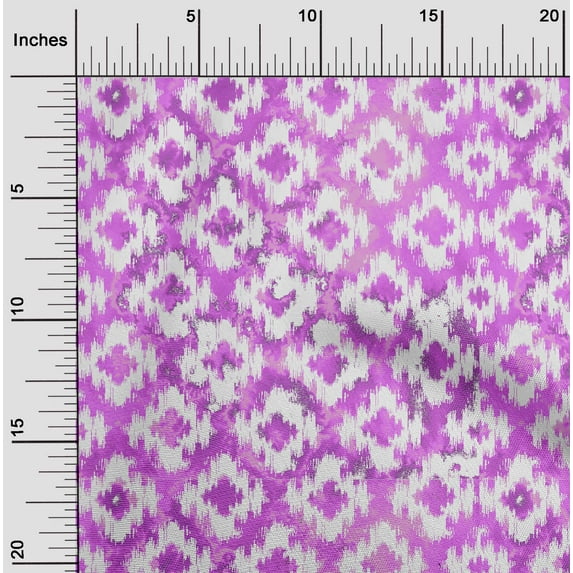 oneOone Velvet Purple Fabric Paisley & Floral Sewing Material Print Fabric By The Yard 58 Inch Wide-AIC