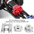 thumbnail image 5 of 2024 Caja de cambios y juego de base Caja de caja de cambios RC de bajo ruido de aleación de aluminio para Traxxas TRX4M 1/18 Plata, 5 of 5