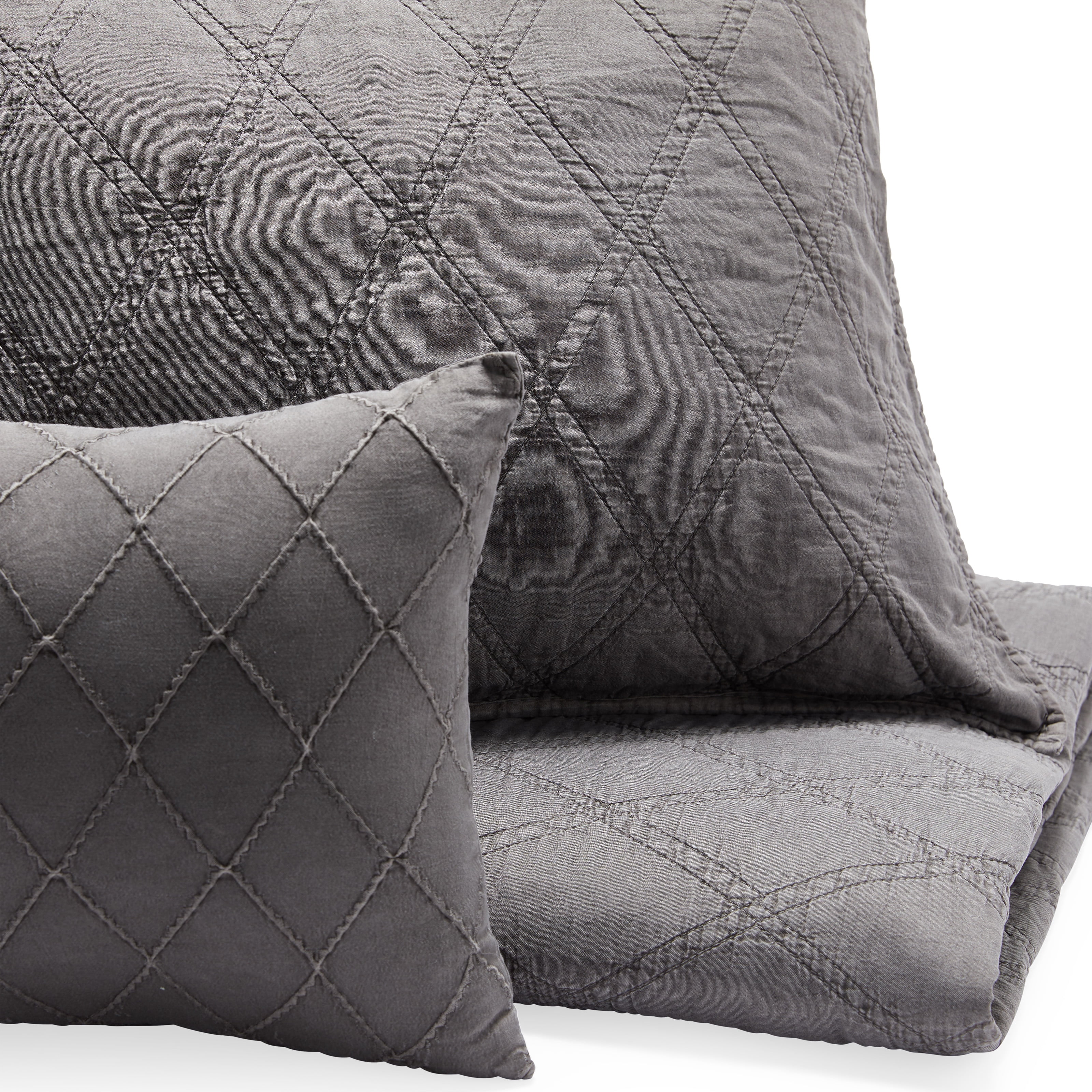 MoDRN Scandinavian 5 Piece Washed Microfiber Quilt Set