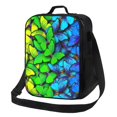 thumbnail image 1 of Disketp Multicolored Butterflies Bolsa Térmica Estampada para Almuerzo, Lonchera para Hombres y Mujeres Adultos, 1 of 7